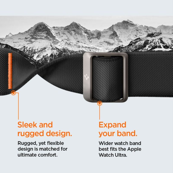 Spigen - Bracelet Lite Fit "Pro" pour Apple Watch Ultra (49mm), Matte Black