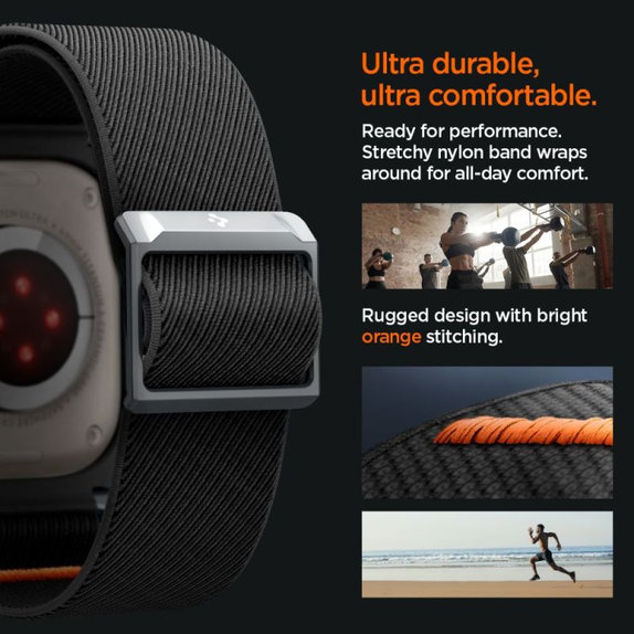 Spigen - Bracelet Lite Fit "Pro" pour Apple Watch Ultra (49mm), Matte Black
