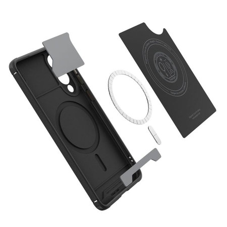 Spigen - Coque Core Armor avec MagSafe pour Samsung Galaxy S25 Edge, Matte Black