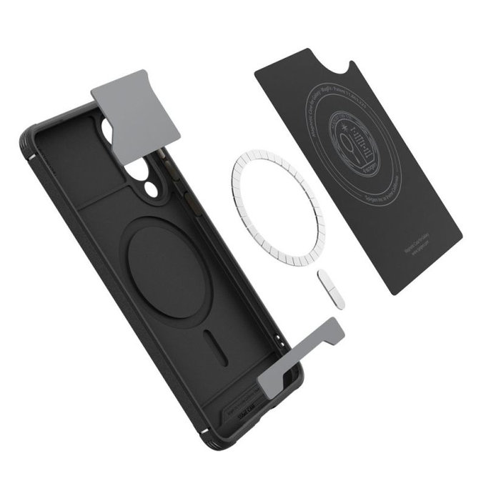 Spigen - Coque Core Armor avec MagSafe pour Samsung Galaxy S25 Edge, Matte Black