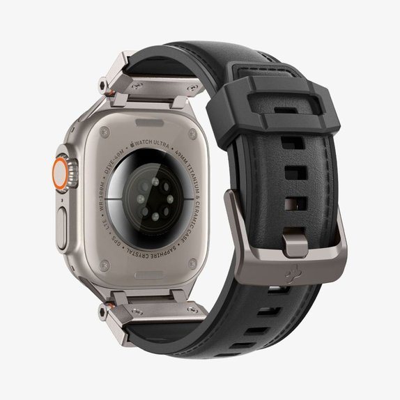Spigen - Bracelet Durapro Armor PU pour Apple Watch (42, 44, 45, 49mm), noir