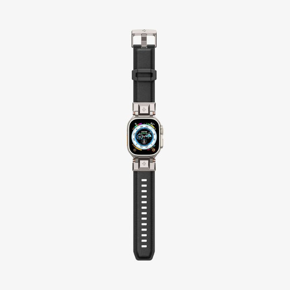 Spigen - Bracelet Durapro Armor PU pour Apple Watch (42, 44, 45, 49mm), noir