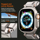 Spigen - Bracelet Durapro Armor PU pour Apple Watch (42, 44, 45, 49mm), noir