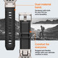 Spigen - Bracelet Durapro Armor PU pour Apple Watch (42, 44, 45, 49mm), noir