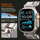 Spigen - Bracelet Durapro Armor pour Apple Watch (42, 44, 45, 49mm), gris