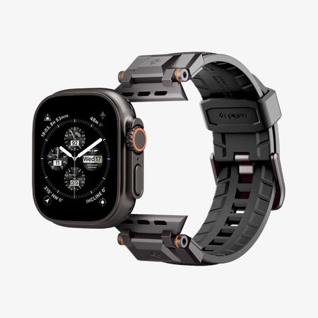 Spigen - Bracelet Durapro Armor pour Apple Watch (42, 44, 45, 49mm), Black Edition