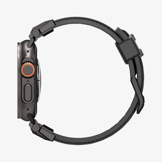 Spigen - Bracelet Durapro Armor pour Apple Watch (42, 44, 45, 49mm), Black Edition