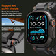 Spigen - Bracelet Durapro Armor pour Apple Watch (42, 44, 45, 49mm), Black Edition