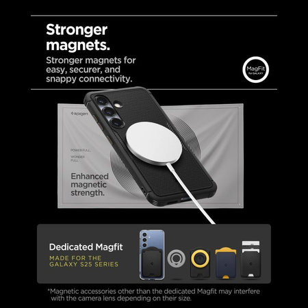 Spigen - Coque Core Armor avec MagSafe pour Samsung Galaxy S25, Matte Black