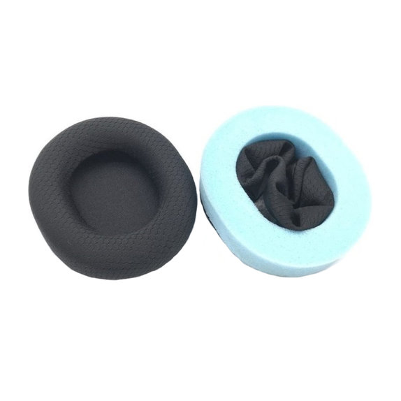 Coussinets de rechange pour SteelSeries Arctis, Mousse à mémoire + en Textile, Noires, 1 Paire