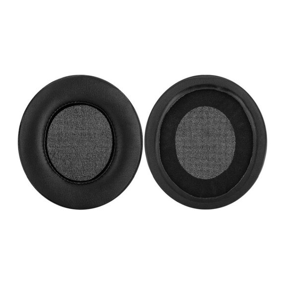 Coussinets de rechange pour Razer Nari, Kraken, Mousse à mémoire + cuir PU, Noires, 1 Paire
