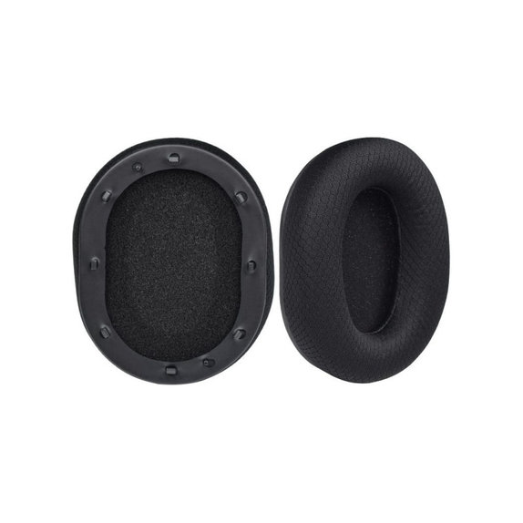 Coussinets de rechange pour Razer BlackShark, Mousse à mémoire + en Textile, Noires, Gel Rafraîchissant, 1 Paire
