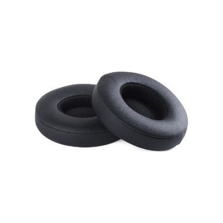 Coussinets de rechange pour Beats Solo 2, 3, Mousse à mémoire + cuir PU, Noires, 1 Paire