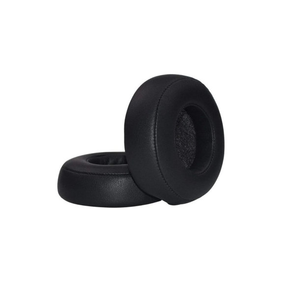 Coussinets de rechange pour Beats Pro, Mousse à mémoire + cuir PU, Noires, 1 Paire