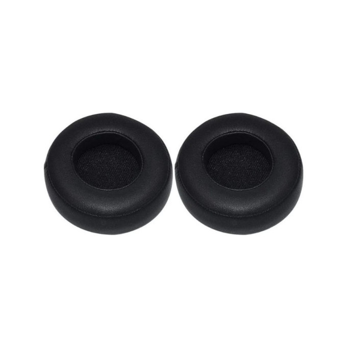 Coussinets de rechange pour Beats Pro, Mousse à mémoire + cuir PU, Noires, 1 Paire