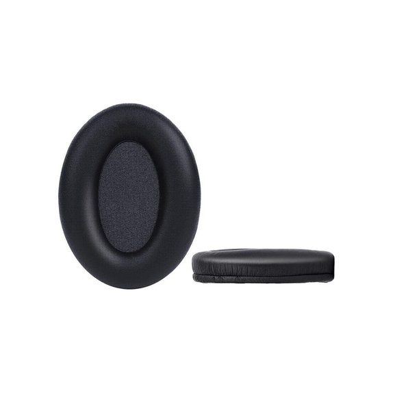 Coussinets de rechange pour Sony WH-1000XM3, Mousse à mémoire + cuir PU, Noires, 1 Paire