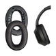 Coussinets de rechange pour Sony WH-1000XM4, Mousse à mémoire + cuir PU, Noires, 1 Paire