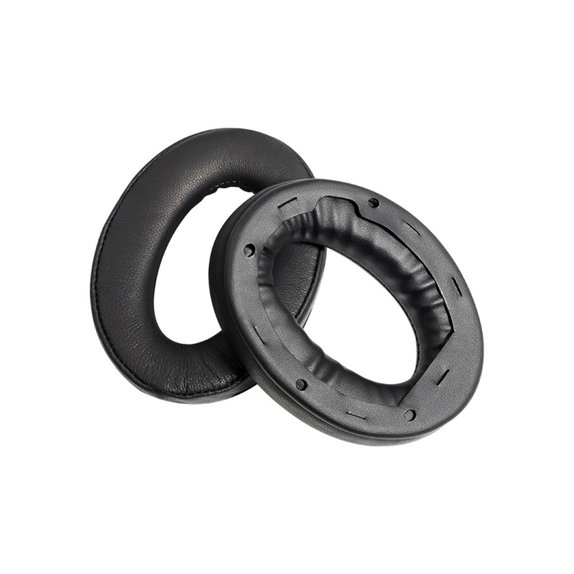 Coussinets de rechange pour Sony WH-1000XM4, Mousse à mémoire + cuir PU, Noires, 1 Paire