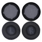 Coussinets de rechange pour JBL Live 400BT, 460NC, Mousse à mémoire + cuir PU, Noires, 1 Paire