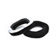 Coussinets de rechange pour Logitech Astro A40, A50, Mousse à mémoire + en Textile, Noires, 1 Paire