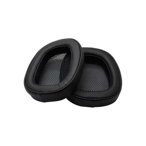 Coussinets de rechange pour Logitech G433, Mousse à mémoire + cuir PU, Noires, 1 Paire