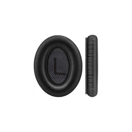 Coussinets de rechange pour Bose QuietComfort 35, Mousse à mémoire + cuir PU, Noires, 1 Paire