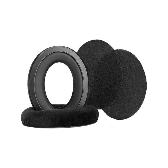 Coussinets de rechange pour Sennheiser HD598, Mousse à mémoire + cuir PU, Noires, Gel Rafraîchissant, 1 Paire