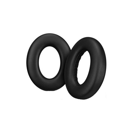 Coussinets de rechange pour Sennheiser Momentum 4.0, Mousse à mémoire + cuir PU, Noires, 1 Paire