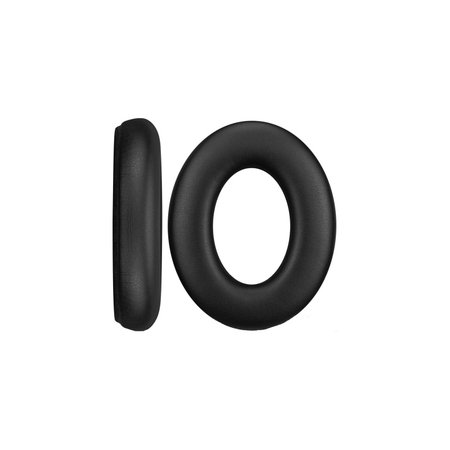 Coussinets de rechange pour Sennheiser Momentum 4.0, Mousse à mémoire + cuir PU, Noires, 1 Paire