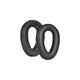 Coussinets de rechange pour Sennheiser PXC550, Mousse à mémoire + cuir PU, Noires, 1 Paire