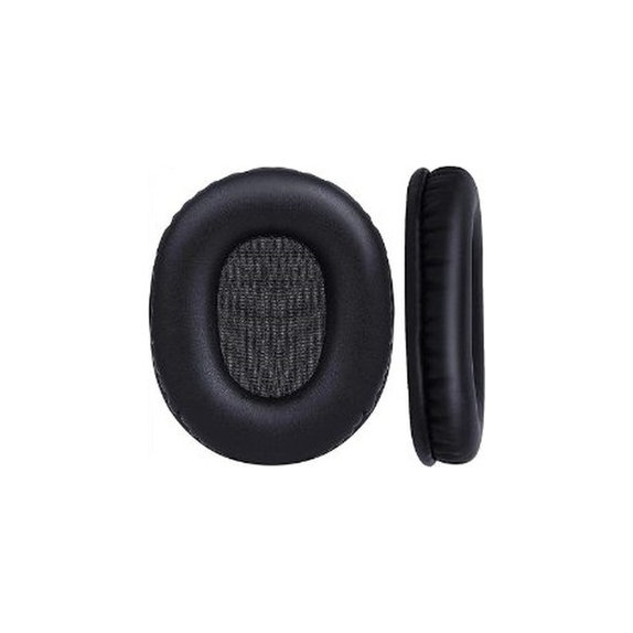 Coussinets de rechange pour Audio-Technica ATH-M50X, cuir PU, Noires, 1 Paire