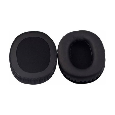 Coussinets de rechange pour Marshall Monitor, Mousse à mémoire + cuir PU, Noires, 1 Paire