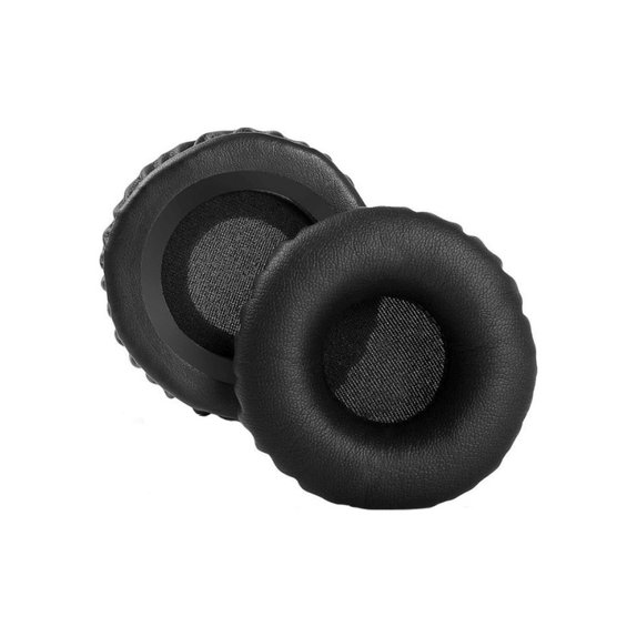 Coussinets de rechange pour Philips SHB3060, Mousse à mémoire + cuir PU, Noires, 1 Paire