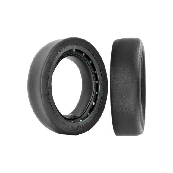 Coussinets de rechange pour Corsair HS50, Mousse à mémoire + cuir PU, Noires, 1 Paire
