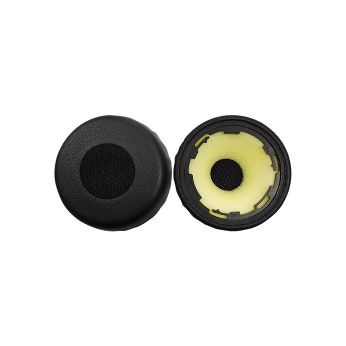 Coussinets de rechange pour Jabra Evolve 75, 75+, UC, MS, Mousse à mémoire + cuir PU, Noires, 1 Paire