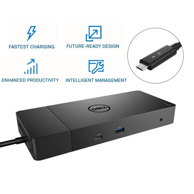 Dell WD19 K20A001 - Station d'accueil (USB-C) + Adaptateur 130W Reconditionné