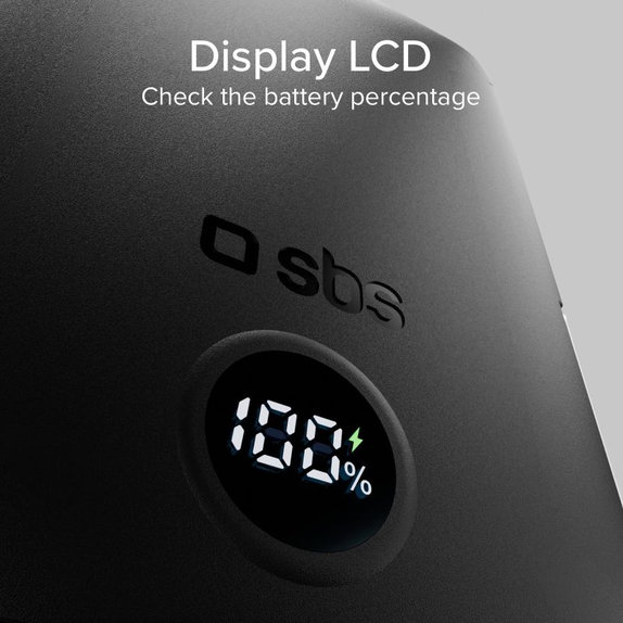 SBS - PowerBank 5000mAh, 20W, Power Delivery, Mag Stand, noir