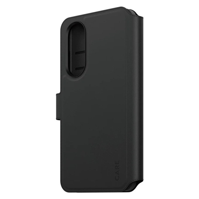 Étui Wallet Tango Two-In-One avec QI pour Samsung Galaxy S25 Edge, Noir, PanzerGlass