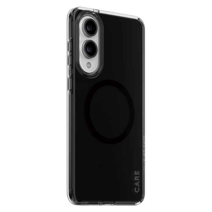 Étui Smokey avec QI noir pour Samsung Galaxy S25 Edge, Noir, PanzerGlass