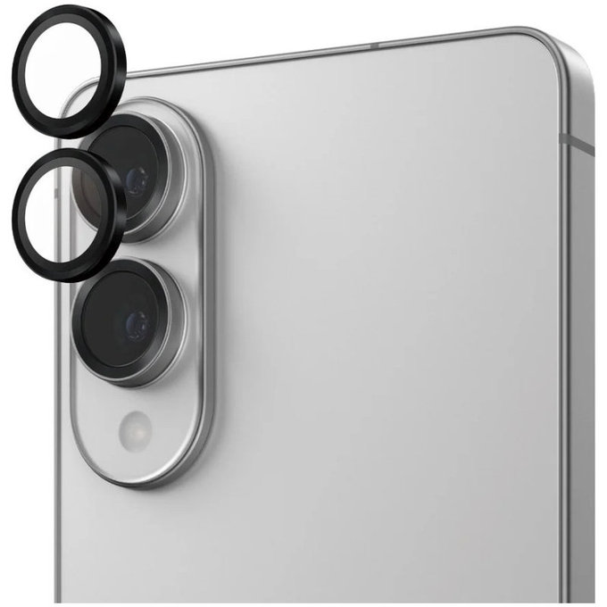 Protection d’objectif photo Hoops pour Samsung S25 Edge, Noir, PanzerGlass