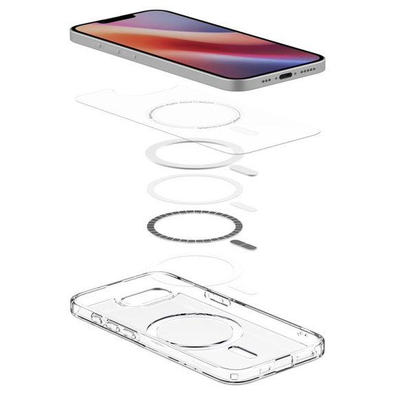 Spigen - Coque Ultra Hybrid avec MagSafe pour iPhone 16e, blanc