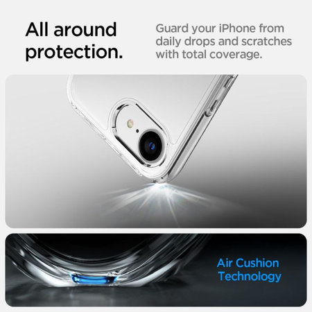 Spigen - Coque Ultra Hybrid pour iPhone 16e, Crystal Clear