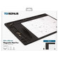 SBS - Tapis magnétique Pro pour vis et petites pièces 4en1, noir