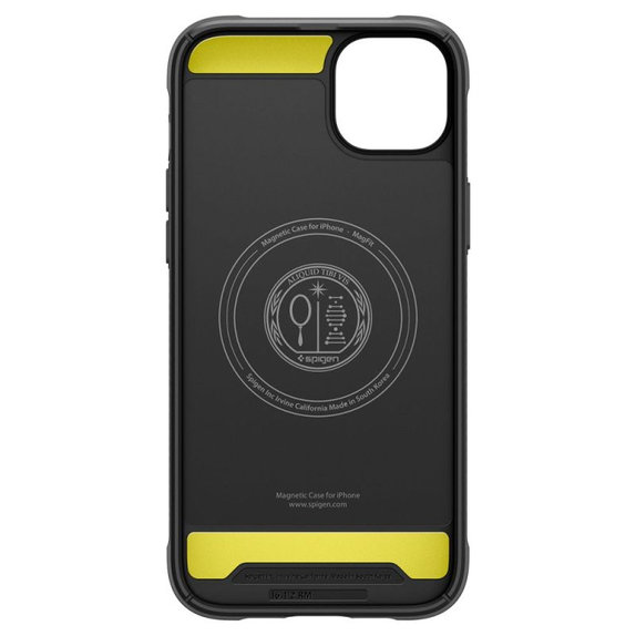 Spigen - Coque Rugged Armor avec MagSafe pour iPhone 14, Matte Black