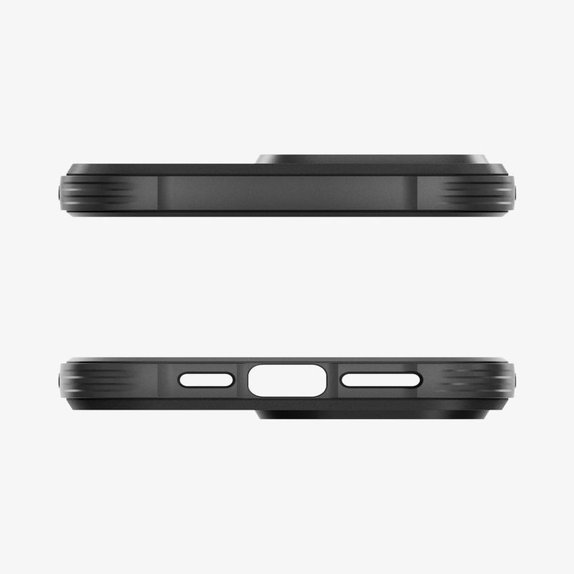Spigen - Coque Rugged Armor avec MagSafe pour iPhone 15 Pro, Matte Black