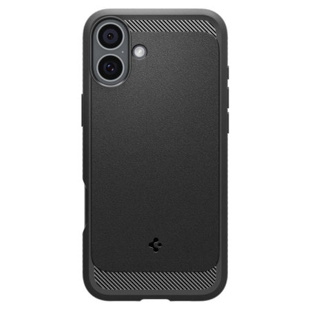 Spigen - Coque Rugged Armor avec MagSafe pour iPhone 16, Matte Black