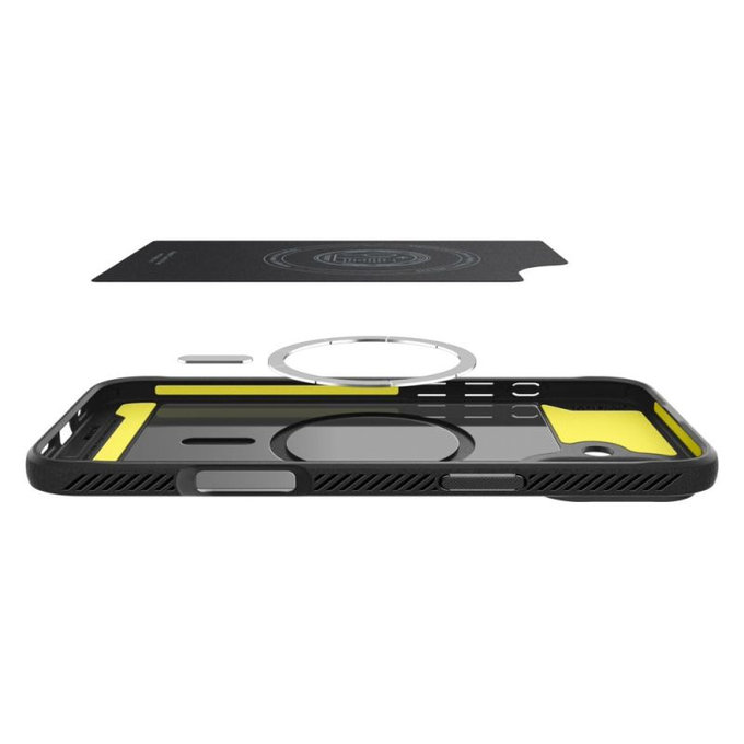 Spigen - Coque Rugged Armor avec MagSafe pour iPhone 16, Matte Black