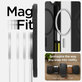 Spigen - Coque Rugged Armor avec MagSafe pour iPhone 16, Matte Black