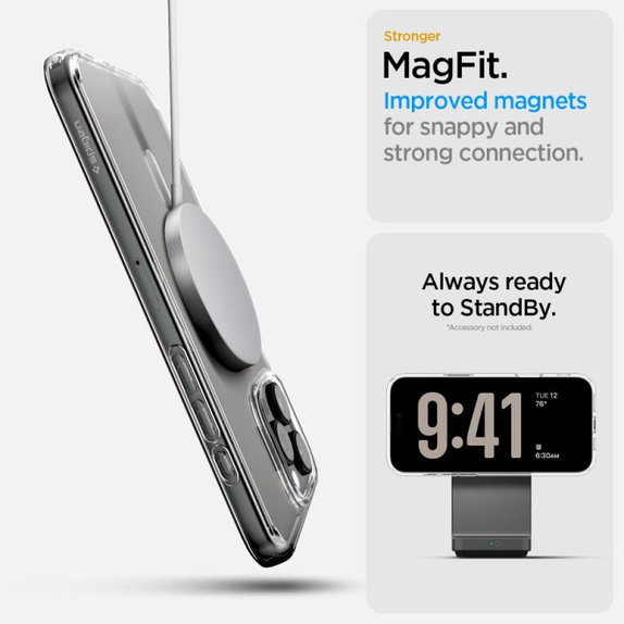 Spigen - Coque Ultra Hybrid "T" avec MagSafe pour iPhone 16 Pro Max, blanc
