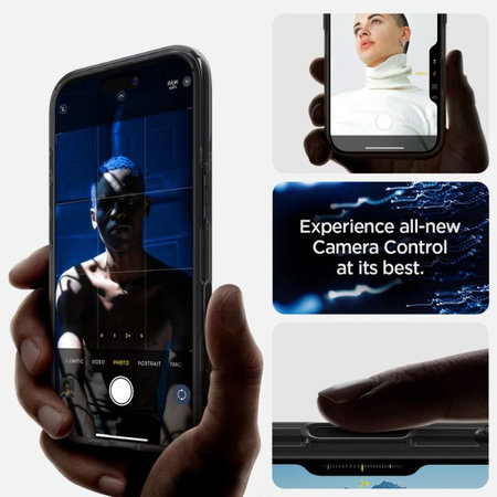 Spigen - Coque Ultra Hybrid "T" avec MagSafe pour iPhone 16, Frost Black